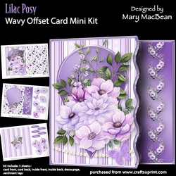 Lilac Posy - Wavy Offset Card Mini Kit