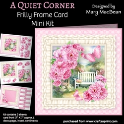 A Quiet Corner - Frilly Frame Card Mini Kit