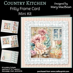Country Kitchen - Frilly Frame Card Mini Kit