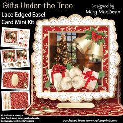 Gifts Under the Tree - Lace Edged Easel Card Mini Kit