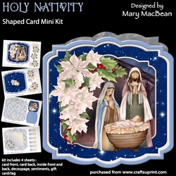 Holy Nativity - Shaped Card Mini Kit