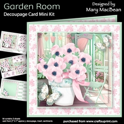 Garden Room - Decoupage Card Mini Kit