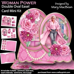 Woman Power - Double Oval Easel Card Mini Kit
