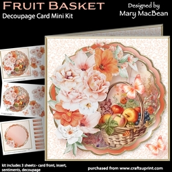 Fruit Basket - Decoupage Card Mini Kit
