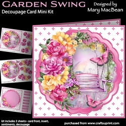 Garden Swing - Decoupage Card Mini Kit