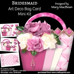 Bridesmaid - Art Deco Bag Card Mini Kit