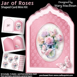 Jar of Roses - Shaped Card Mini Kit