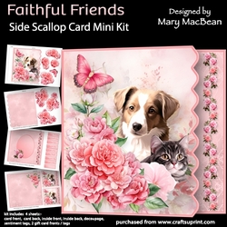 Faithful Friends - Side Scallop Card Mini Kit