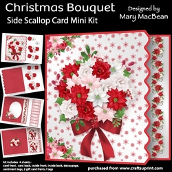 Christmas Bouquet - Side Scallop Card Mini Kit