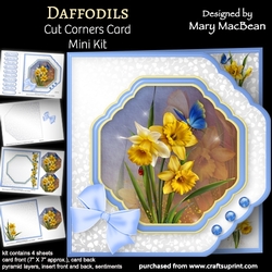Daffodils - Cut Corners Card Mini Kit