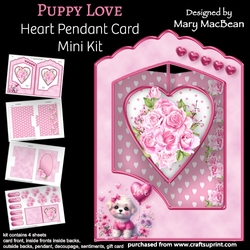 Puppy Love - Heart Pendant Card Mini Kit