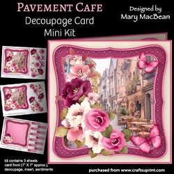 Pavement Cafe - Decoupage Card Mini Kit