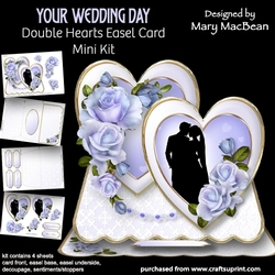 Your Wedding Day - Double Hearts Easel Card Mini Kit