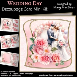 Wedding Day - Decoupage Card Mini Kit