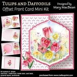 Tulips and Daffodils - Offset Front Card Mini Kit