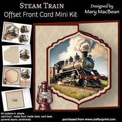 Steam Train - Offset Front Card Mini Kit