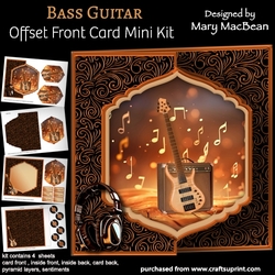 Bass Guitar - Offset Front Card Mini Kit