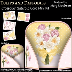 Tulips and Daffodils - Crossover Gatefold Card Mini Kit