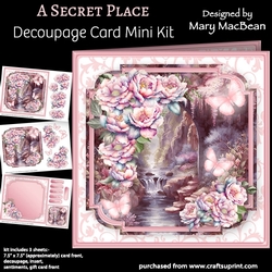 A Secret Place - Decoupage Card Mini Kit