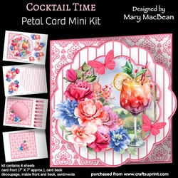 Cocktail Time - Petal Card Mini Kit