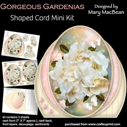 Gorgeous Gardenias - Shaped Card Mini Kit