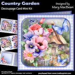 Country Garden - Decoupage Card Mini Kit