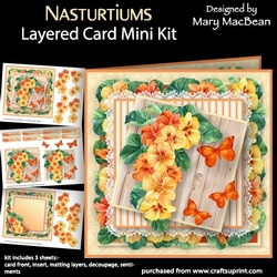 Nasturtiums - Layered Card Mini Kit