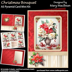 Christmas Bouquet - A5 Pyramid Card Mini Kit