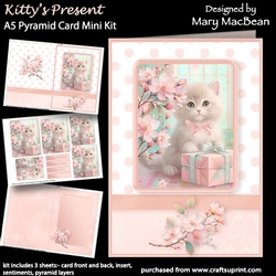 Kittys Present - A5 Pyramid Card Mini Kit