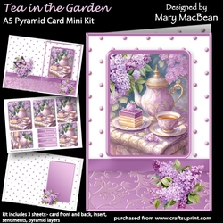 Tea in the Garden - A5 Pyramid Card Mini Kit