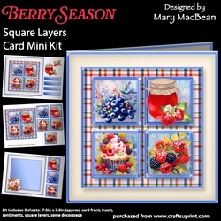 Berry Season - Square Layers Card Mini Kit