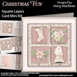 Christmas Fun - Square Layers Card Mini Kit