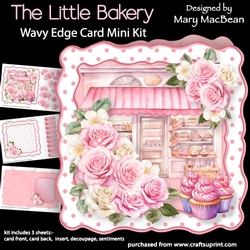 The Little Bakery - Wavy Edge Card Mini Kit