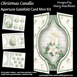 Christmas Candles - Aperture Gatefold Card Mini Kit