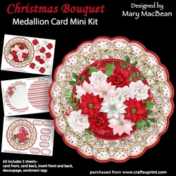 Christmas Bouquet - Medallion Card Mini Kit