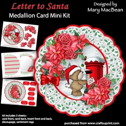 Letter to Santa - Medallion Card Mini Kit