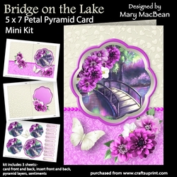Bridge on the Lake - 5 x 7 Petal Pyramid Card Mini Kit
