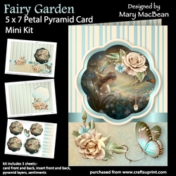 Fairy Garden - 5 x 7 Petal Pyramid Card Mini Kit