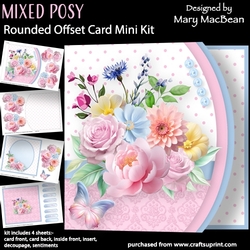 Mixed Posy - Rounded Offset Card Mini Kit