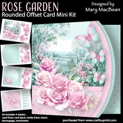 Rose Garden - Rounded Offset Card Mini Kit