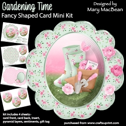 Gardening Time - Fancy Shaped Card Mini Kit