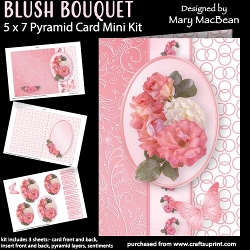 Blush Bouquet - 5 x 7 Pyramid Card Mini Kit