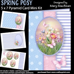 Spring Posy - 5 x 7 Pyramid Card Mini Kit