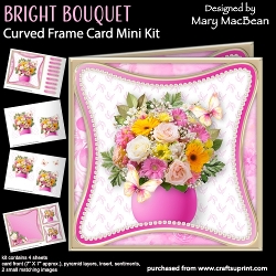 Bright Bouquet - Curved Frame Card Mini Kit