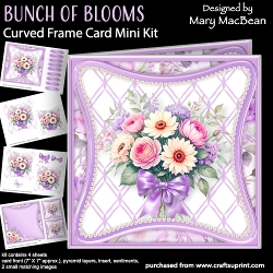 Bunch of Blooms - Curved Frame Card Mini Kit