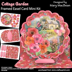 Cottage Garden - Framed Easel Card Mini Kit