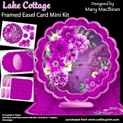 Lake Cottage - Framed Easel Card Mini Kit