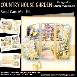 Country House Garden - Panel Card Mini Kit