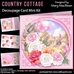 Image of cup1382755_1648 - Country Cottage - Decoupage Card Mini Kit