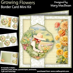 Growing Flowers - Border Card Mini Kit